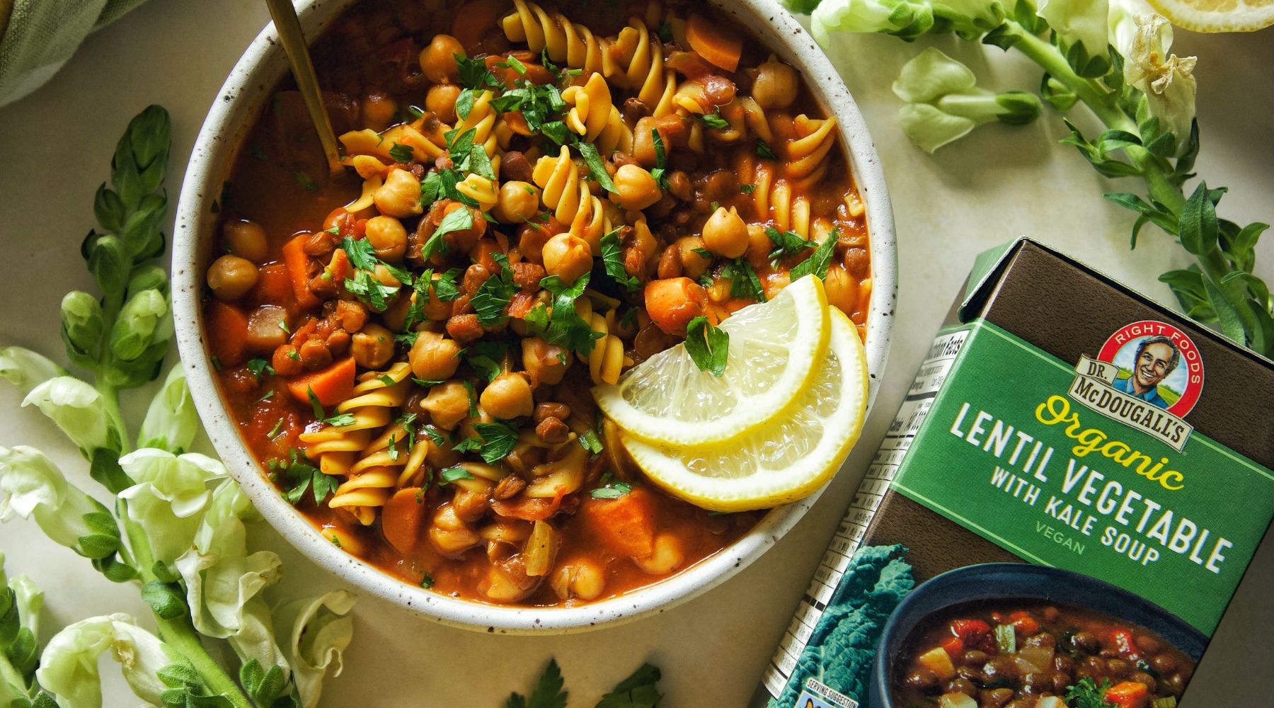 Chickpea Noodle Tagine Soup – Dr. McDougall's Right Foods