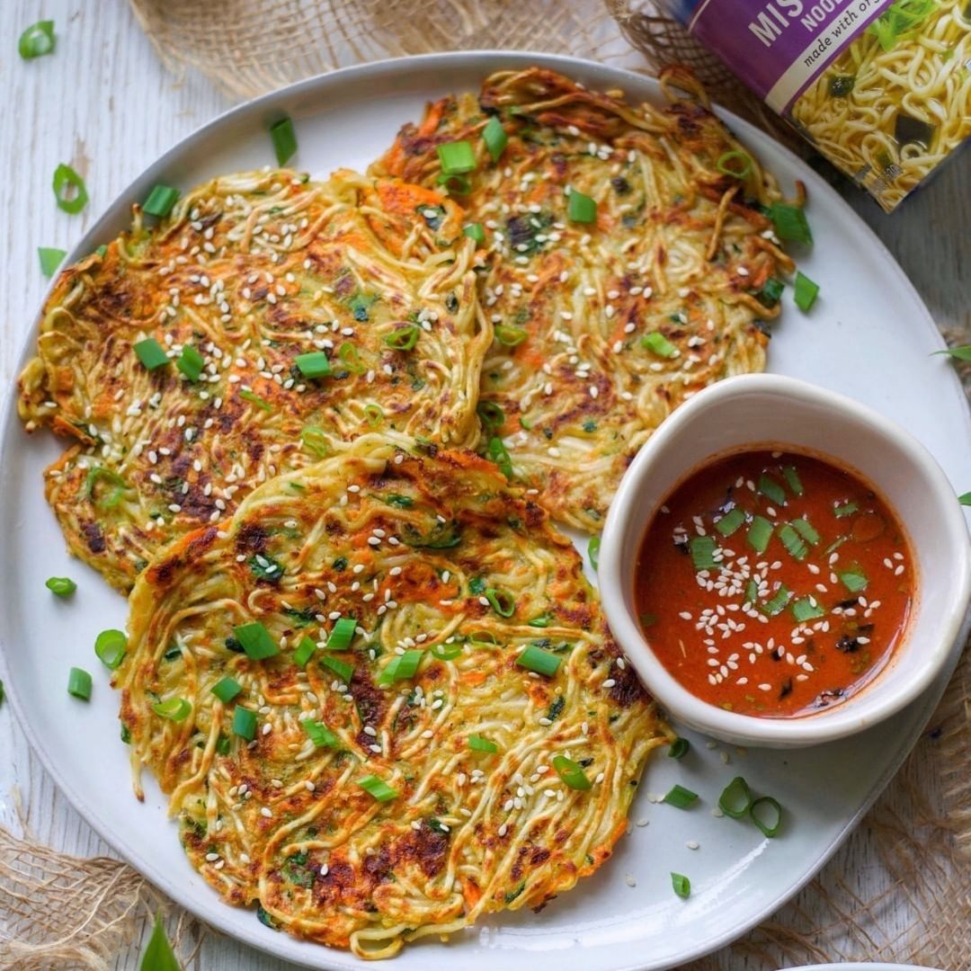 Scallion Ramen Pancakes Recipe | Right Foods – Dr. McDougall's Right Foods