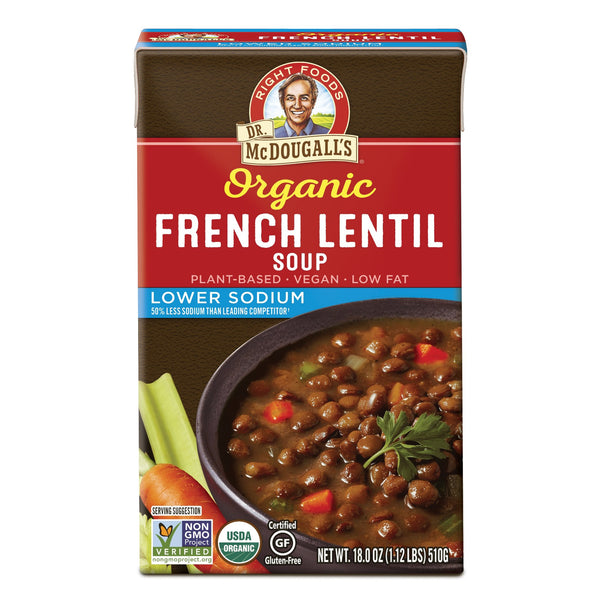 Organic Lower Sodium French Lentil Soup - Dr. McDougall's