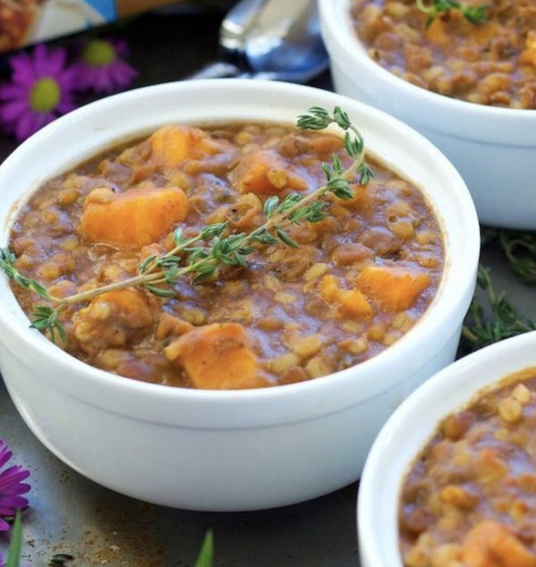 Vegan Lentil Stew by Francesca of @plantifullybased