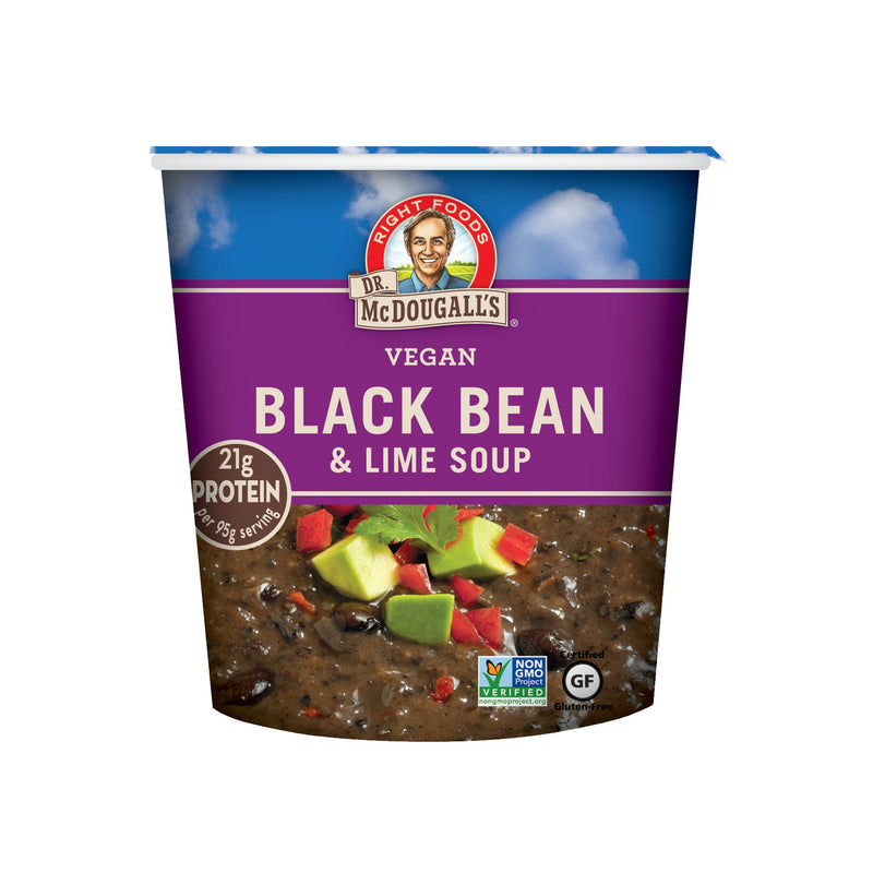 Delicious Black Bean & Lime Gluten-Free Soup Cup - Right Foods