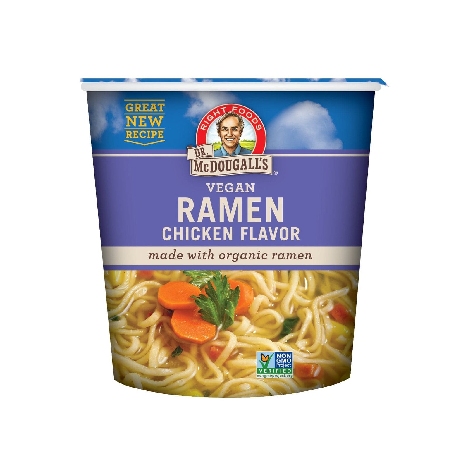 Organic Ramen Noodle Cup - Vegan Chicken Flavor – Dr. McDougall's