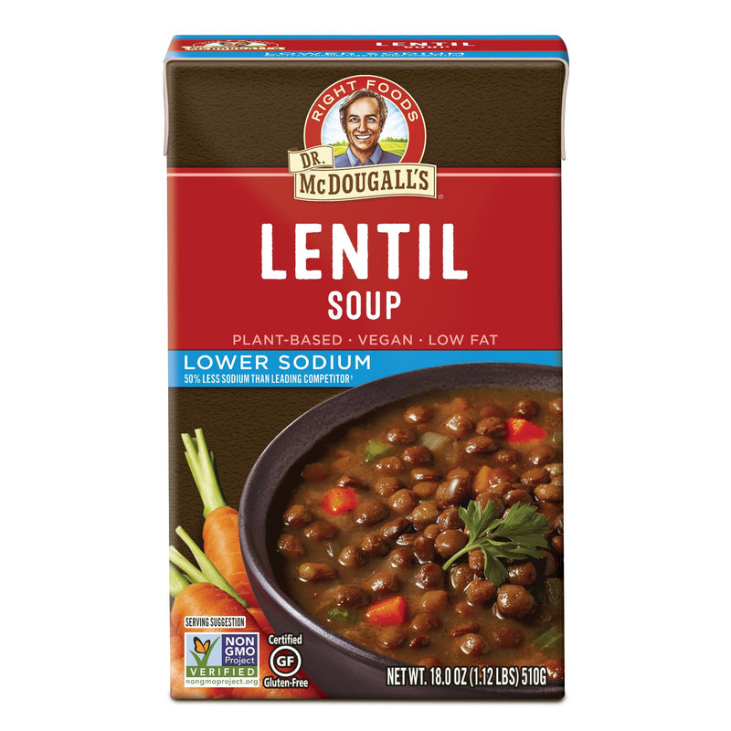 Lower Sodium Lentil Soup