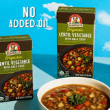 Organic Lentil Vegetable with Kale Soup