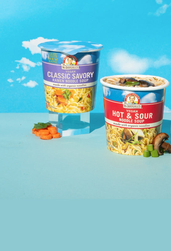 Dr. McDougall's Big Cup Soup Banner mobile