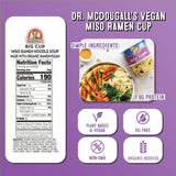 Dr. McDougall's Vegetarian Miso Ramen Cup Ingredient and Nutrition