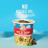 Hot & Sour Ramen Noodle Soup Cup no added oil