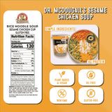 Vegan Sesame Chicken Rice Ramen Soup Cup  Dr. McDougall's Right Foods   