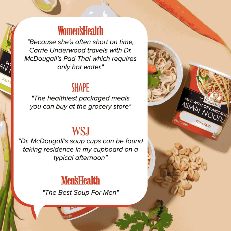 Teriyaki Noodle Cup - made with Organic Noodles  Dr. McDougall's Right Foods   