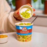 Lower Sodium Vegan Chicken Noodle Soup topping