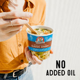 Lower Sodium Vegan Classic Savory Noodle Soup Cup no added oil