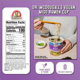 Miso Ramen Noodle Soup Cup nutrition