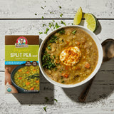 Organic Lower Sodium Split Pea Soup bowl