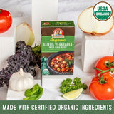 Organic Lentil Vegetable with Kale Soup