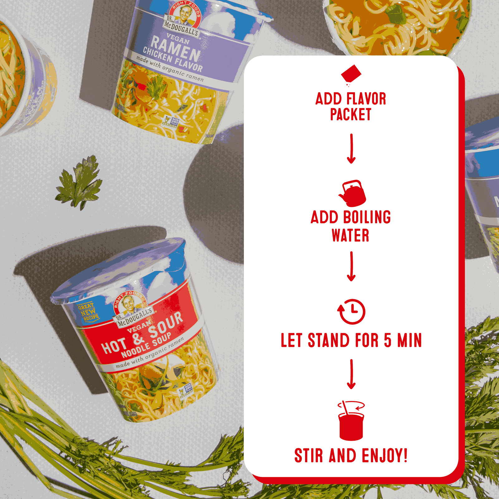 Organic Hot and Sour Ramen Soup Cup | Right Foods – Dr