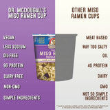 Miso Ramen Noodle Soup Cup- made with Organic Ramen Noodles  Dr. McDougall's Right Foods   