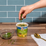 Split Pea Gluten-Free Soup Cup topping