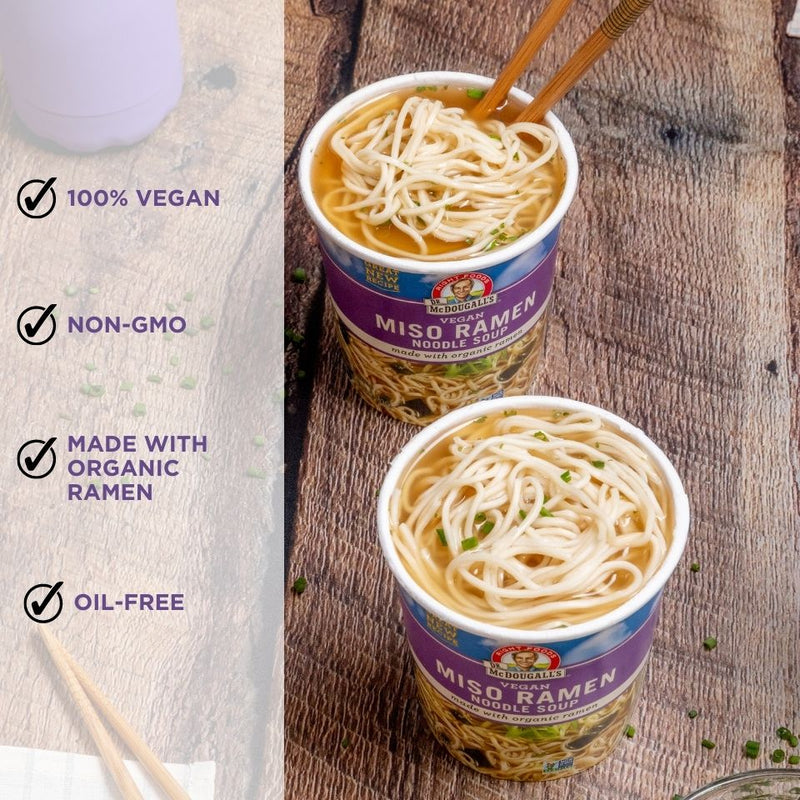 Tasty Miso Ramen Noodle Soup Cup - Right Foods brand