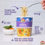 Vegan Chicken Ramen Noodle Soup Cup- made with Organic Ramen Noodles  Dr. McDougall's Right Foods   